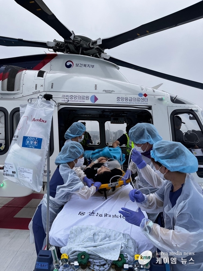 경기도, 중증외상환자 항공이송으로 골든아워 확보…24시간 365일 운영 !!