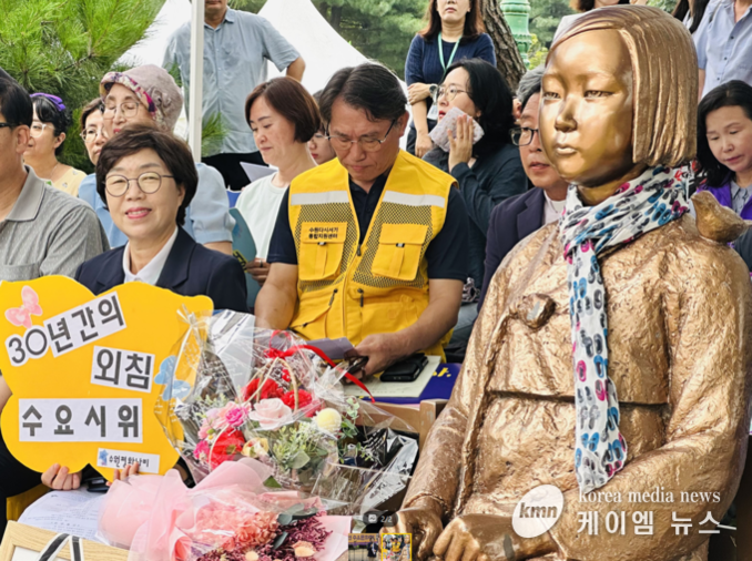 박옥분 의원, 일본군 성노예제 해결 위한 제100차 수요문화제 동참!!