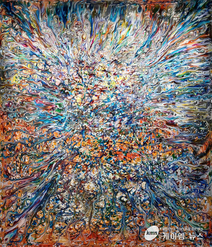 최소리_소리를 본다(사계)_183x212cm_캔버스에 혼합재료_2021