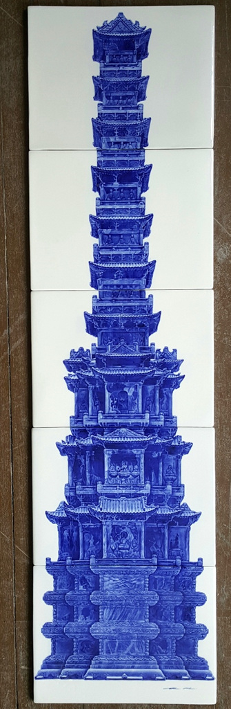 2.최원선_경천사10층석탑-IV_400x1500mm_백자도판1240℃ 산화소성_2021