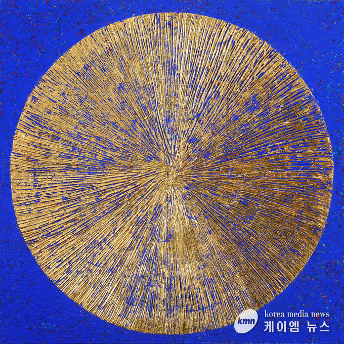 Scents of the Light Mixed medium & Pure gold leaf 73x73.cm 2021-02