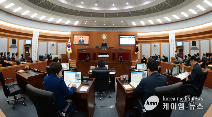 276회 임시회 1차 본회의 개회<br>
사진/오산시의회 제공