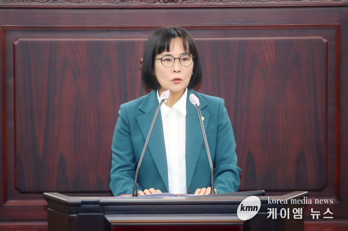 사진/ 5분발언 중인 위영란의원