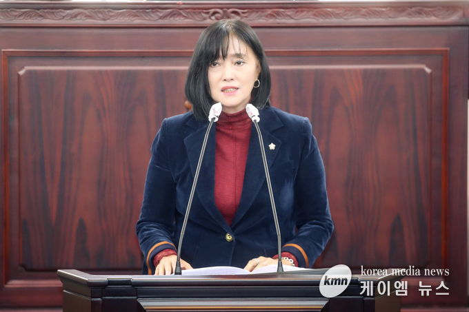 사진/5분발언 중인 공영애의원