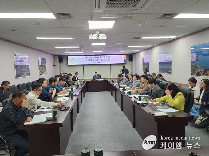 사진/안성시의회 소통을위한 기자간담회 <사진/김영진 기자>