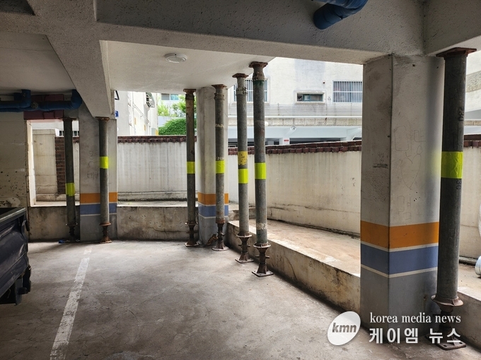 공동주택 기둥 결함 보수 완료 사진/ 경기도청 제공 