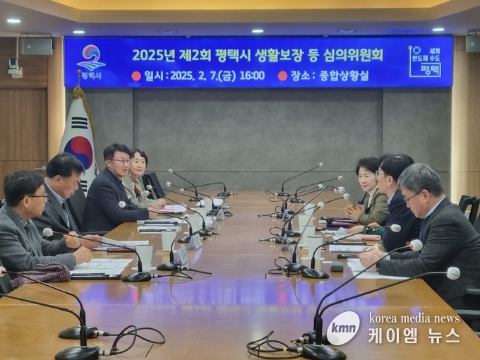 2025년 제2회 생활보장 등 심의위원회를 열고 있다 사진/평택시청 제공.