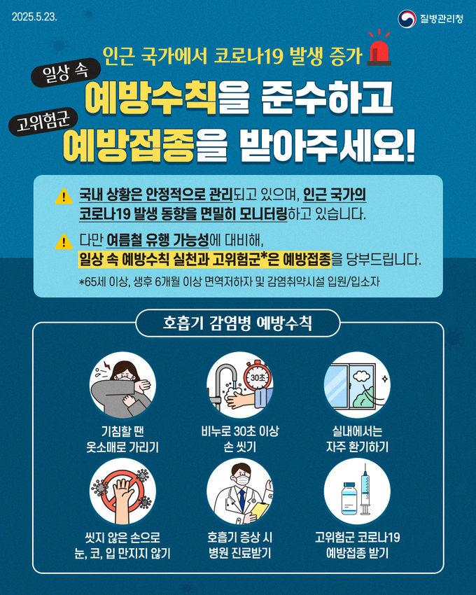 코로나19 바이러스 재유행에 대비 대응 방안 안내문 사진/수원특례시청 제공