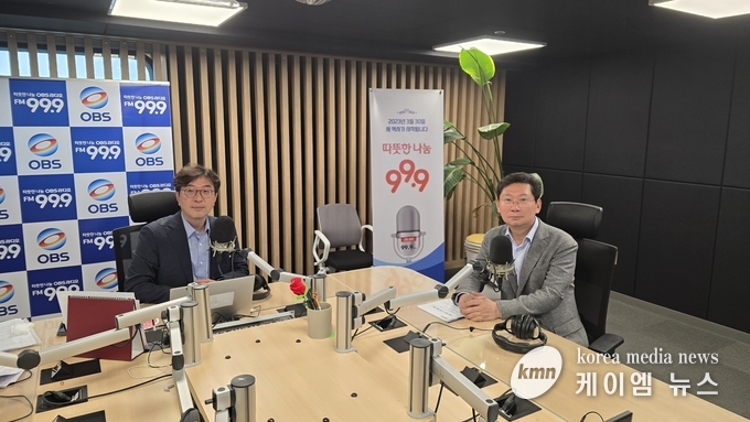 이상일 용인특례시장은 9일 '최진만의 굿모닝 OBS'에 출연하고있다. 사진/용인특례시청 제공