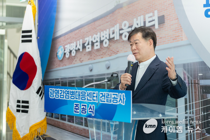 박승원 시장은 시민이 안심할 수 있는 건강도시 광명을 실현해나가겠다고 말하고 있다. 사진/광명시청 제공