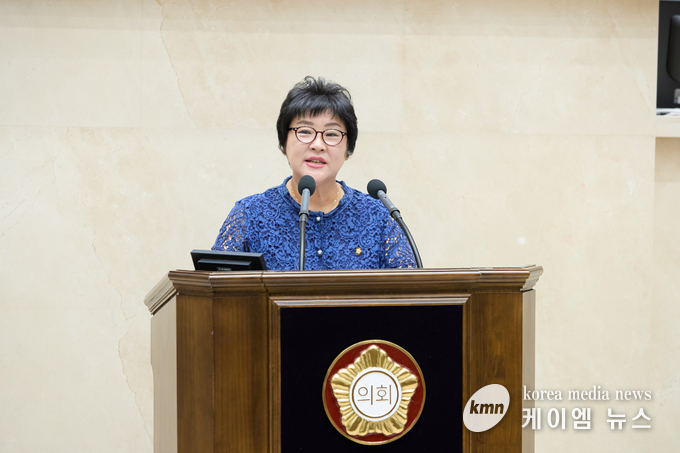 제293회 제1차 정례회 장정순 의원 5분 자유발언을 하고있다. 사진/수원특례시의회 제공
