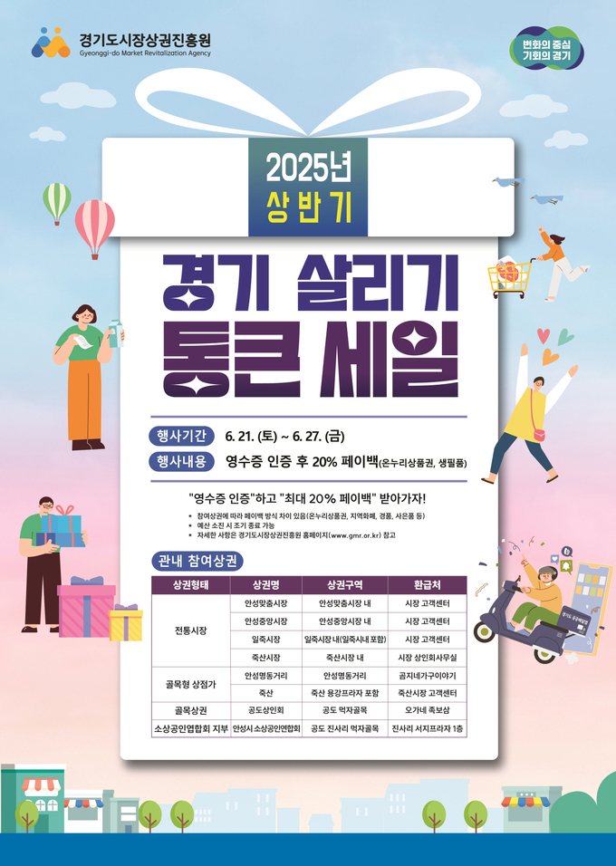 경기 살리기 통큰 세일 안내문 사진/안성시청 제공