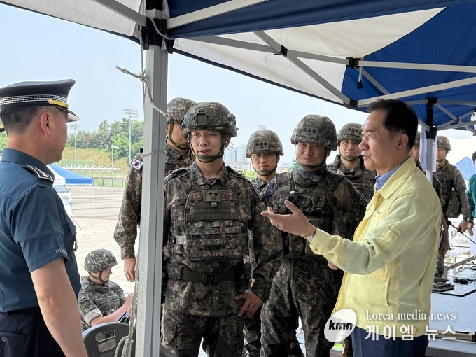 정장선 평택시장은 “이번 훈련은 단순한 모의가 아닌, 실제 주민 안전을 확보할 수 있는 데 목적이 있다고 하고있다. 사진/평택시청 제공