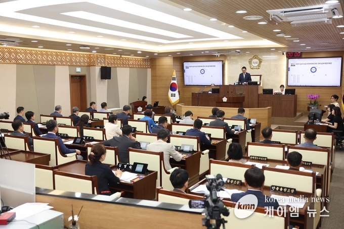 평택시의회 제256회 제1차 정례회 제2차 본회의 전경 사진/평택시의회 제공