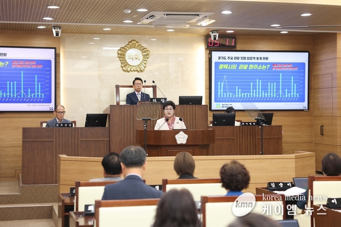7분 자유발언하는 김영주 의원 사진/평택시의회 제공