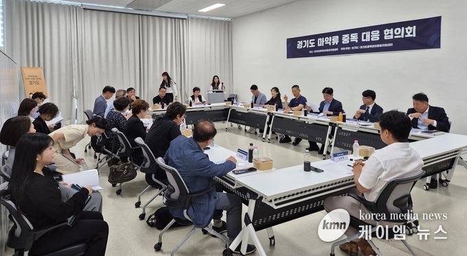 도내 마약류 중독자에 대한 치료 및 재활 연계 강화 방안을 논의하고 있다. 사진/경기도청 제공