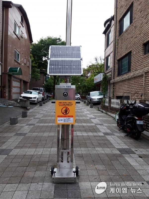 성남시 쓰레기 무단투기 ‘스마트 경고 시스템’ 8곳에 설치