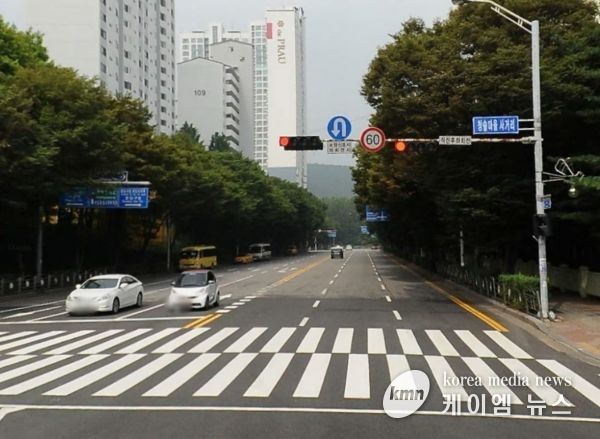 성남시 금곡동 일반도로인 미금로의 제한속도가 시속 60㎞에서 50㎞로 하향 조정된다.