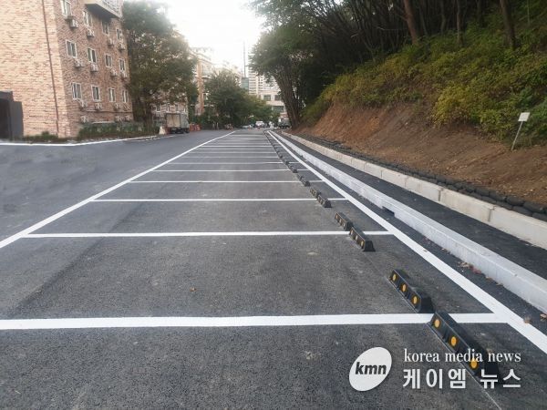 성남시 궁내동 수도용지에 50면 규모 공영주차장 조성