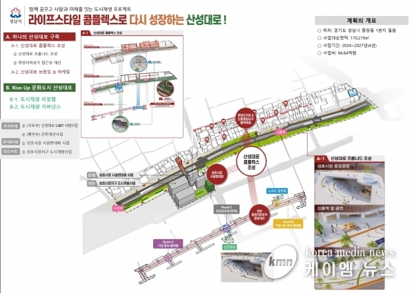 성남시, 원도심 산성대로 일대 ‘라이프스타일 콤플렉스’로 재탄생