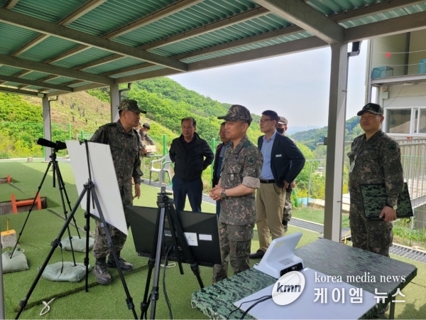군부대 천덕봉 산불예방활동에 신둔면 격려방문
