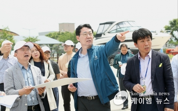 정명근 화성시장, 뱃놀이 축제 앞두고 로드체킹
