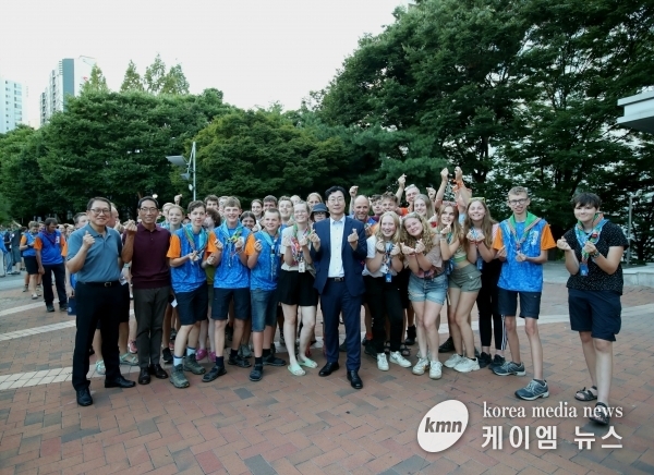 정명근 화성시장,잼버리 대원890명 맞아 적극 협조