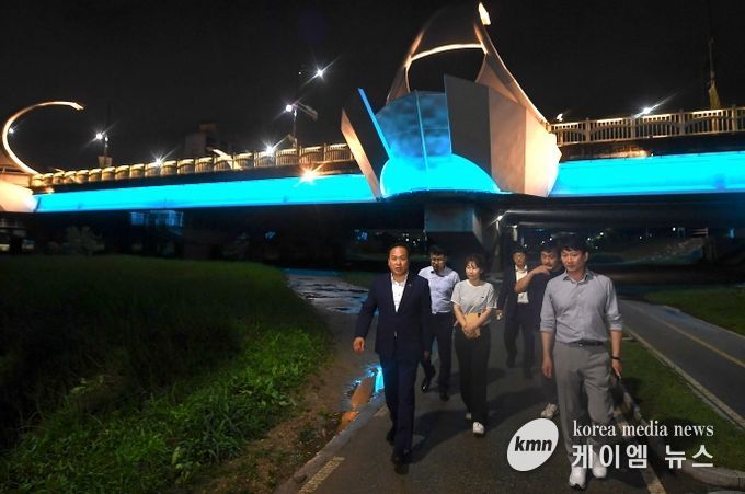 오산시, 오산천변 5곳 교량에 경관조명 신설