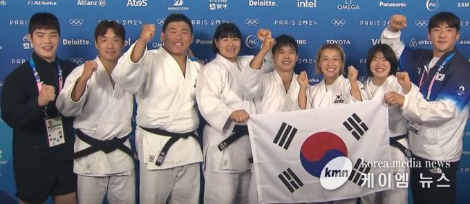 ‘35분 49초’ 남양주시청 소속 안바울의 투혼…유도 혼성단체전 사상 첫 동메달