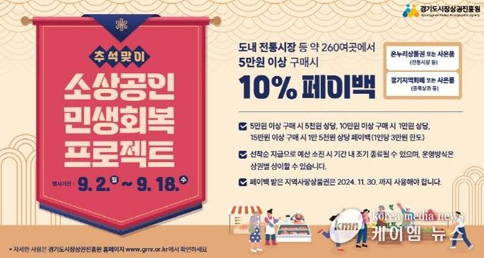 구리시, 추석맞이 소상공인 민생회복 프로젝트