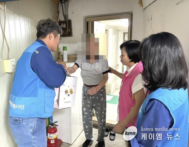 구리시 교문1동, 한국석유공사 구리지사와 소화기 전달식 가져