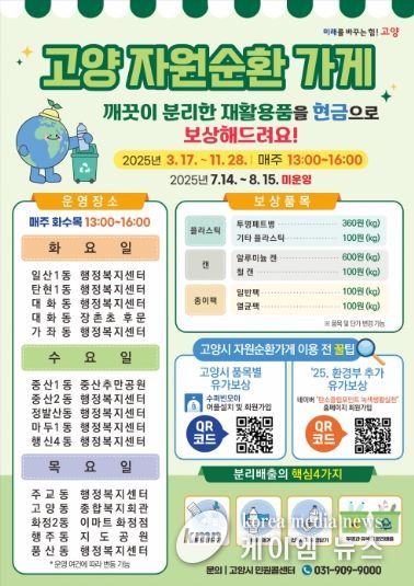 ‘고양 자원순환가게’ 홍보문