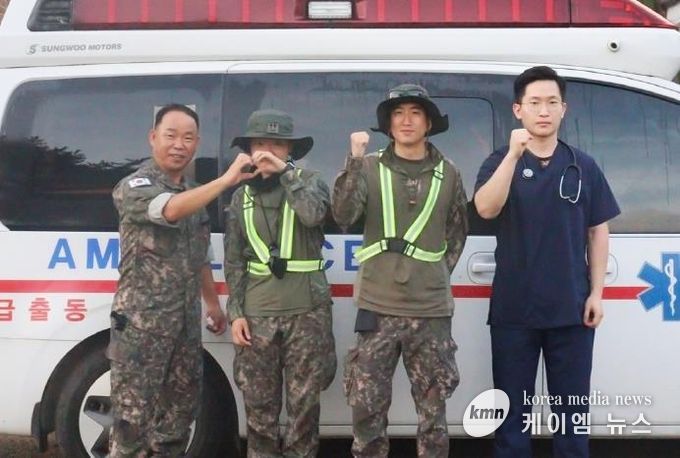 육군 제8기동사단 불무리여단, 의정부 수해 복구 현장서 쓰러진 시민 신속 구조