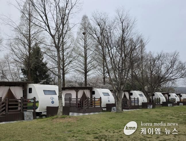 파주 공릉관광지 캠핑장 전경