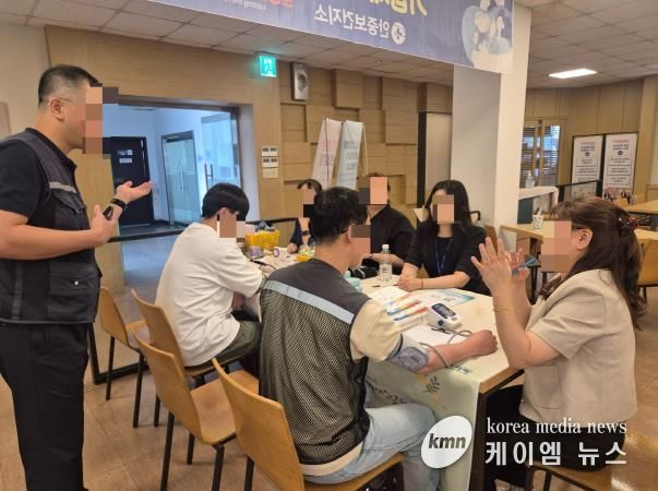 평택시 포승건강생활지원센터, ㈜ 삼기와 함께하는 '찾아가는 직장인 건강 나눔 캠페인' 실시