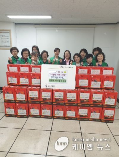 구리시 교문2동 새마을부녀회, 어려운 이웃 위한 사랑의 라면 70박스 기탁