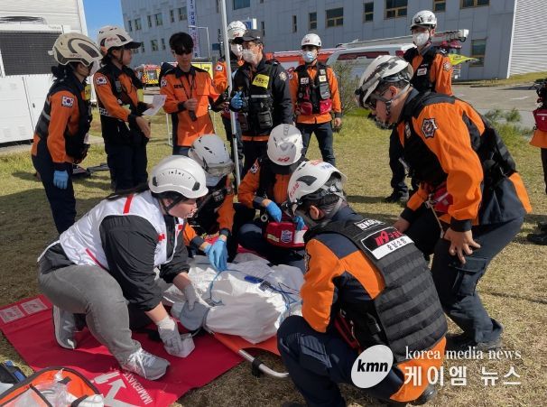 다수사상자훈련(현장응급의료소)