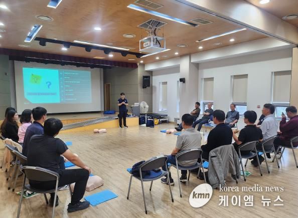 오산시보건소, 자동심장충격기 설치기관 대상 심폐소생술 및 응급처치 교육 실시