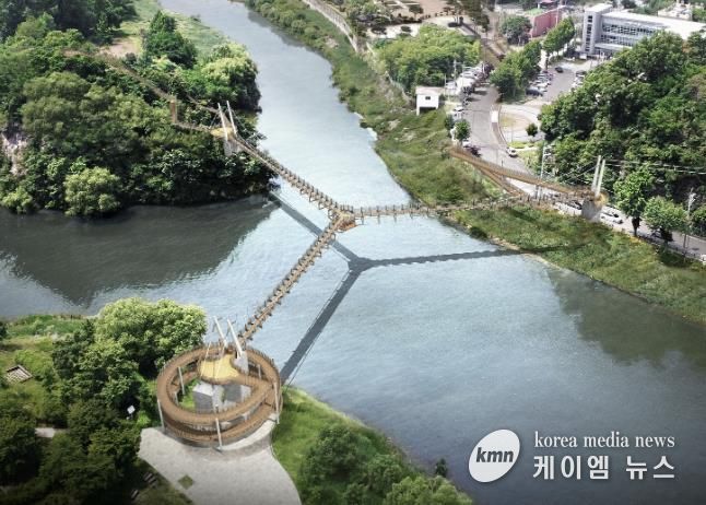 Y자형 출렁다리 조감도