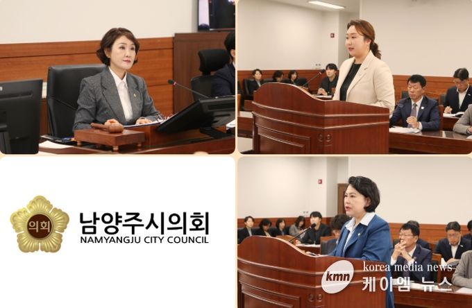 윗줄 왼쪽부터 시계방향으로 : 이경숙 위원장, 전혜연 의원, 박윤옥 의원