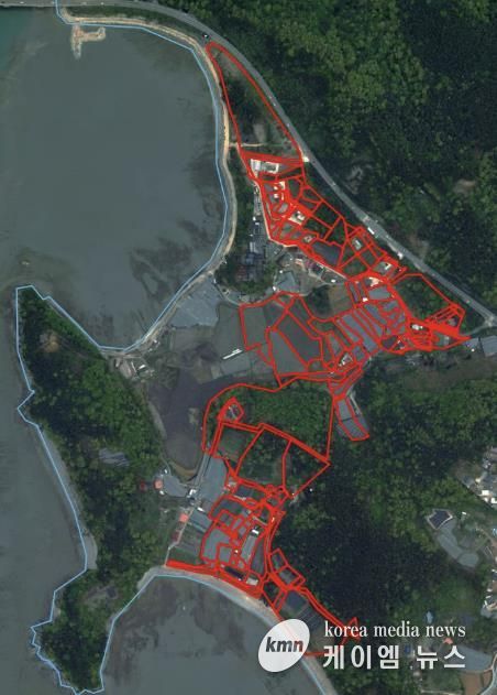 대부남동 한사위2지구 위치도