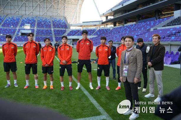 히로시마 스타디움 방문 및 선수단 격려