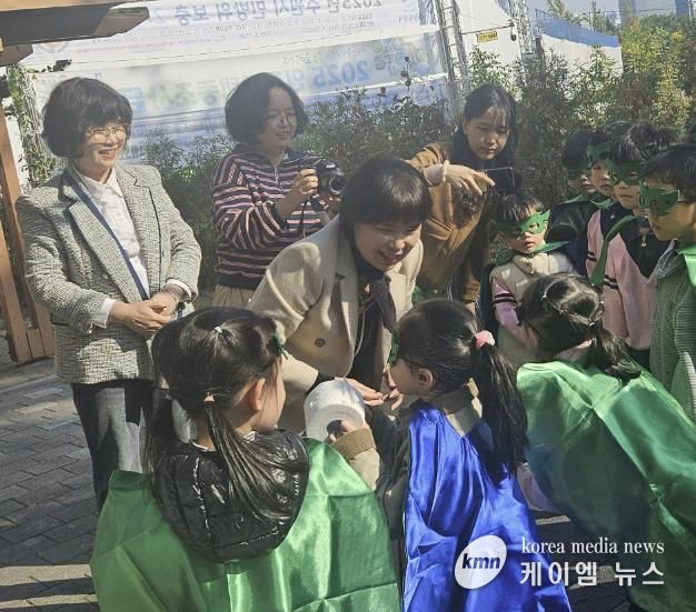 수원시 영통구 매탄1동, 사랑유치원과 우유팩 교환 체험 활동 실시