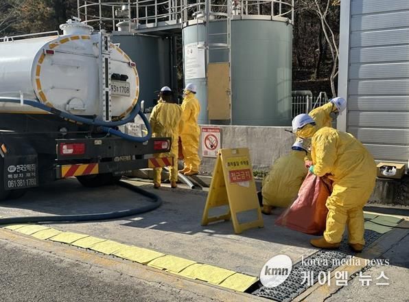 파주시, 유해화학물질 누출 사고 대비 방재훈련 실시