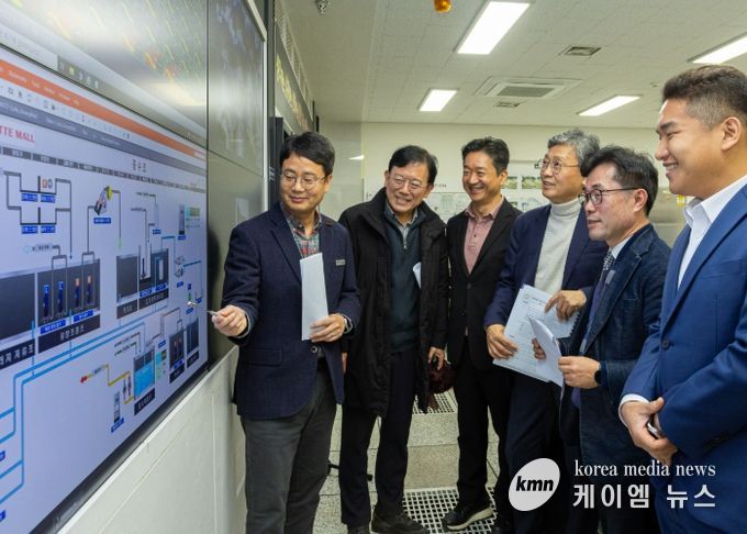 김태흥 부의장·한채훈 의원,‘롯데프리미엄아울렛 의왕점’ 물 재이용 시설 현장 방문