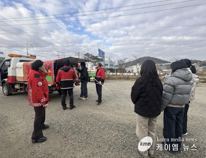 홍성군 구항면, 산불진화장비 교육 실시