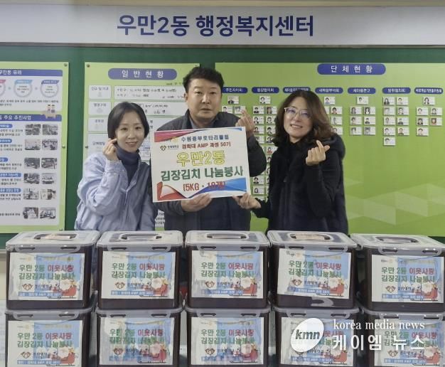 수원중부로타리클럽, 수원시 팔달구 우만2동에 김장김치 50kg 나눔