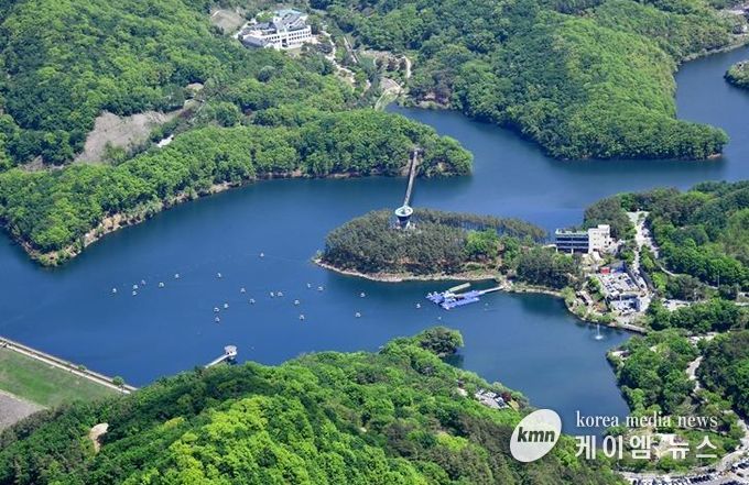 마장호수 전경사진