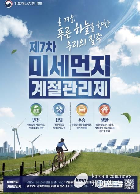 '7차 미세먼지 계절관리제' 포스터
