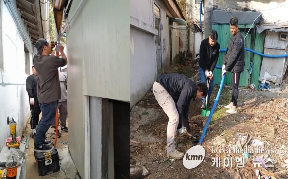 경기북부보훈지청, 독수리봉사단과 함께 겨울 동파 방지 주거환경개선 실시